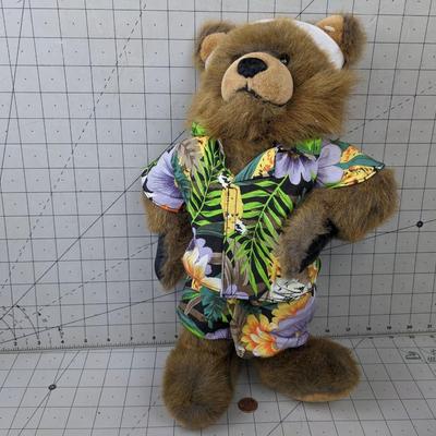 #14 NBA Basketball Utah Jazz Bear Mascot In Hawaiian Shirt
