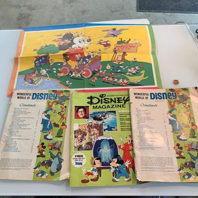 #495 Wonderful World of Disney Magazines and Poster