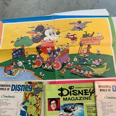 #495 Wonderful World of Disney Magazines and Poster