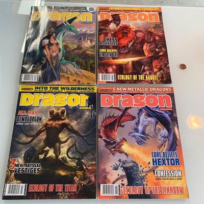 #518 4pc Dragon Magazine