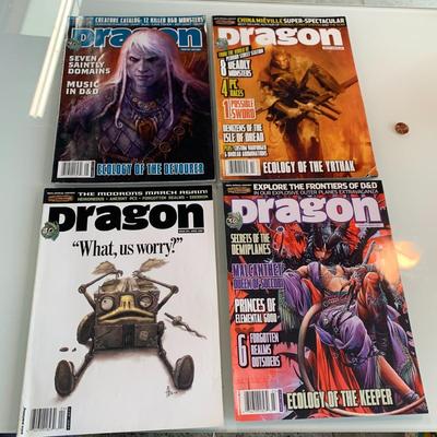 #519 4pc Dragon Magazine
