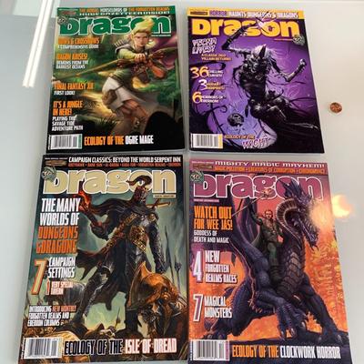 #520 4pc Dragon Magazine