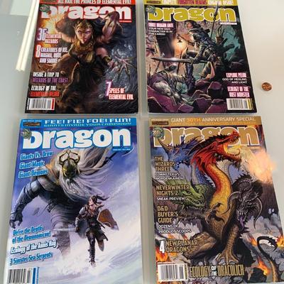 #521 4pc Dragon Magazine