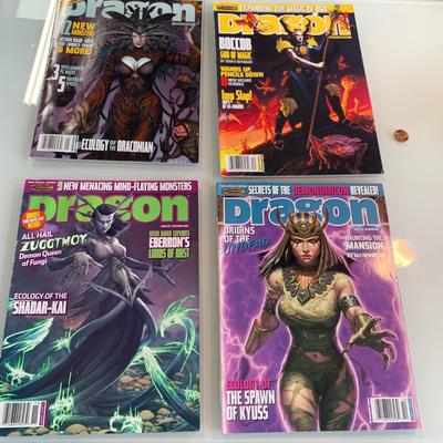 #523 4pc Dragon Magazine