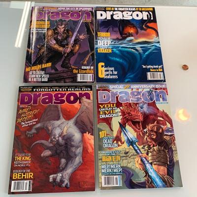 #524 4pc Dragon Magazine