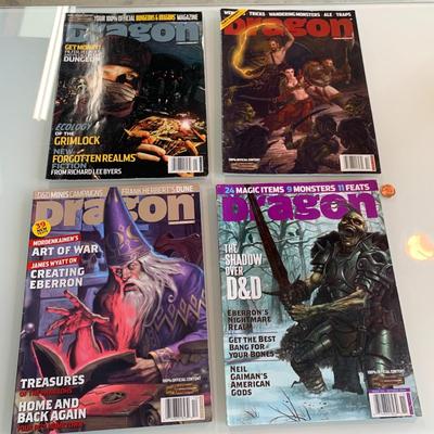 #526 4pc Dragon Magazine