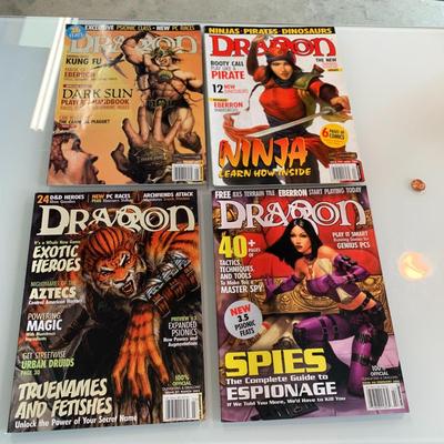 #528 4pc Dragon Magazine