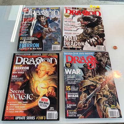 #529 4pc Dragon Magazine