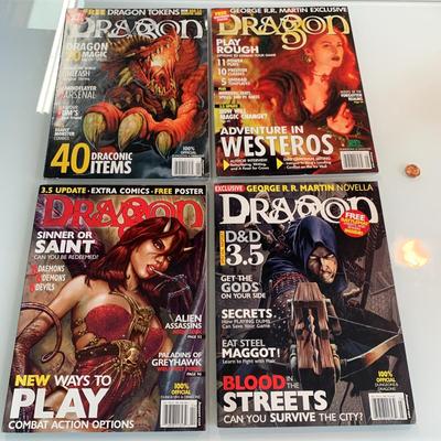 #530 4pc Dragon Magazine