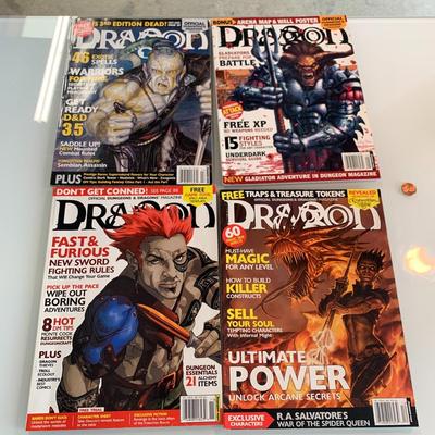#531 4pc Dragon Magazine