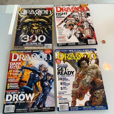 #532 4pc Dragon Magazine