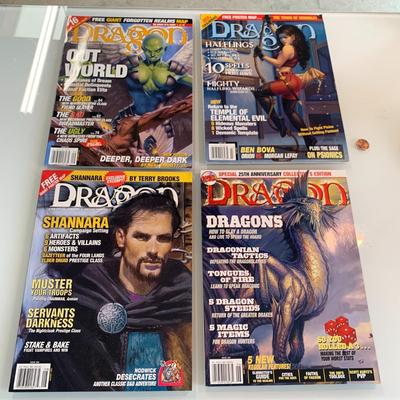 #534 4pc Dragon Magazine
