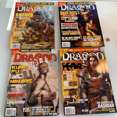 #535 4pc Dragon Magazine