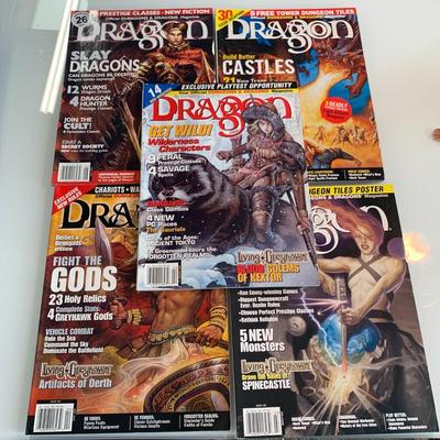#536 5pc Dragon Magazine