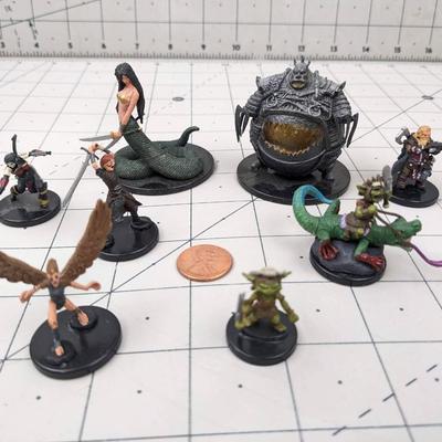#537 DND Rise of The Runelords: Ameiko Kaijitsu, Harpy, Warrior of Wrath, Lamia Matriarch, Harsk,Warchief Ripnugget and Forgefiend
