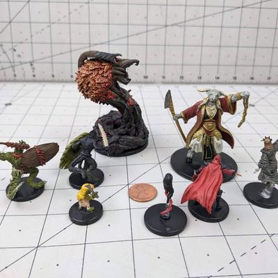 #541 DND Maze of Death: Lizardfolk Warrior & Mireborn, Pretty Goblin, Penanggalen, Viper Vine, Minotaur Cleric, Gate Hellnight and Ghul