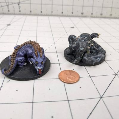 #574 DND Figures: Large Chaos Beast and Greater Basilisk