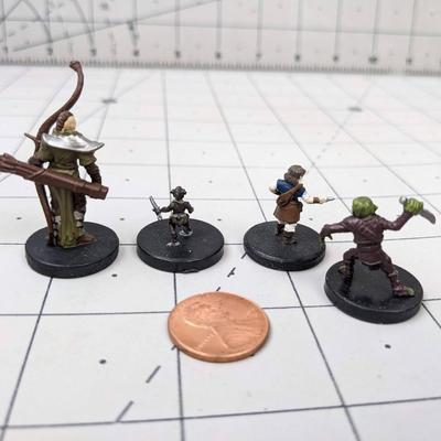 #582 DND Figures: Pugwampi Gremlin, Female Bard, Goblin Cutter and Cazi Alphelandra