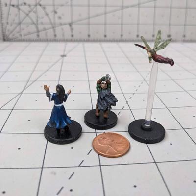 #585 DND Figures: Halfling Enchanter, Goblin Skullcleaver and Sprite