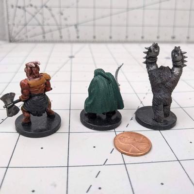 #586 DND Figures: Ibixian, Dwarf Warsword and War Ape
