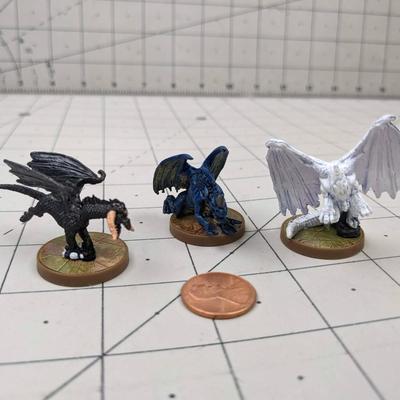 #618 DND Figures: Unmarked Dragons