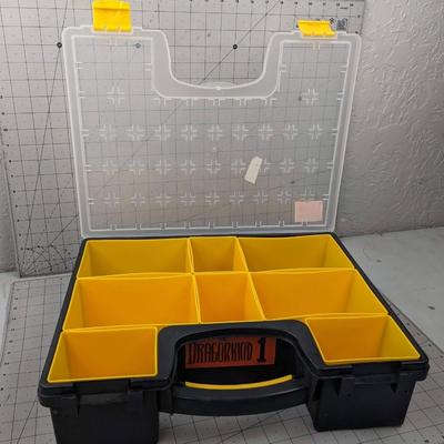 #623 Yellow/Black Plastic Tool Box Case