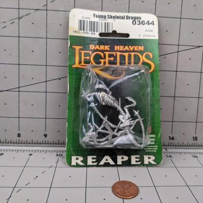 #624 Dark Heaven Legends Reaper Young Skeletal Dragon