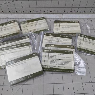 #661 Adventure Character Cards