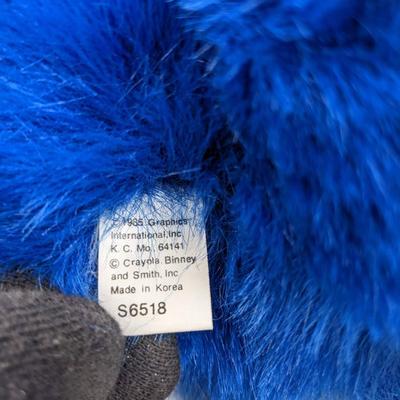#681 Blue Crayon Stuffed Bear