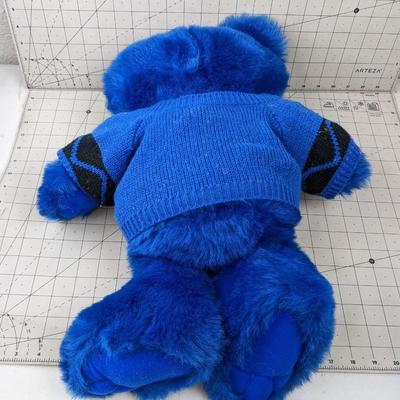 #681 Blue Crayon Stuffed Bear