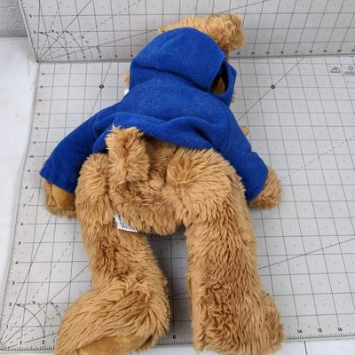 #687 Blue American Flag Sweatshirt Teddy Bear