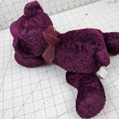 #688 Purple Stuffed Bear