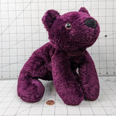 #688 Purple Stuffed Bear