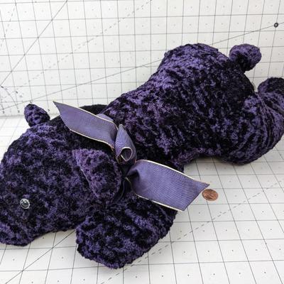 #721 Purple Velvet Teddy Bear