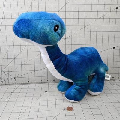 #722 Blue Stuffed Dinosaur