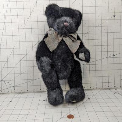 #725 Boyd's Black Bowtie Teddy Bear