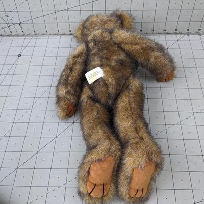 #729 Stuffed Monkey With Bowtie