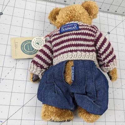 #730 Boyd's Bear Eddie Bean Bauer With Sweater