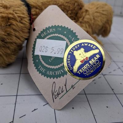 #752 Percy Golden Teddy Bear