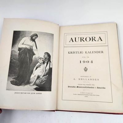 1904 AURORA by KRISTLIG KALENDER (DUTCH ?) PAPERBACK BOOK