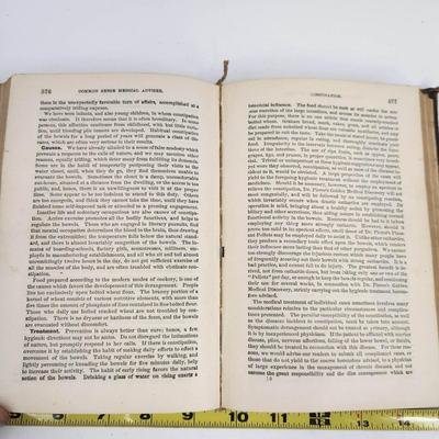 1895 THE PEOPLES COMMON SENSE MEDICAL ADVISOR IN PLAIN ENGLISH BY RV PIERCE MD - SIGNED BY AUTHOR - HARDBACK BOOK