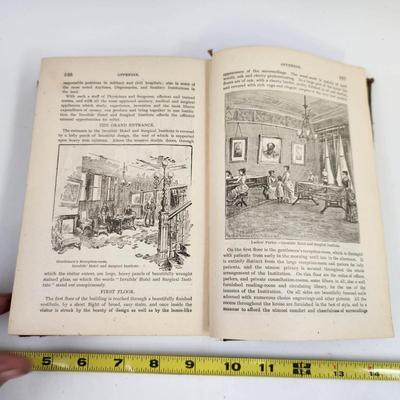 1895 THE PEOPLES COMMON SENSE MEDICAL ADVISOR IN PLAIN ENGLISH BY RV PIERCE MD - SIGNED BY AUTHOR - HARDBACK BOOK