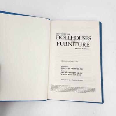 HOW TO BUILD DOLLHOUSES & FURNITURE BY DONALD R. BRANN HARDBACK BOOK