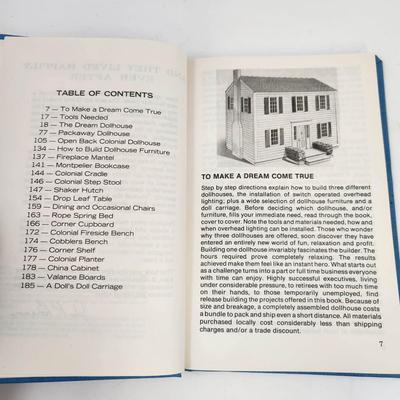 HOW TO BUILD DOLLHOUSES & FURNITURE BY DONALD R. BRANN HARDBACK BOOK