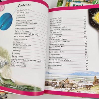SOUTHWESTERN PUBLISHING "EXPLORE & LEARN" SET OF 6 CHILDRENS HARDBACK BOOKS