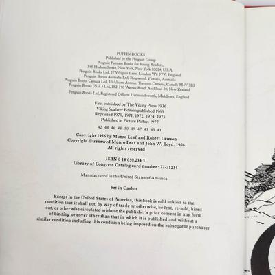 THE STORY OF FERDINAND BY MUNRO LEAF DRAWINGS BY ROBERT LAWSON