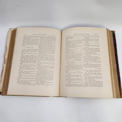 1889 SHAKESPEARE WORKS HARDBACK BOOK - SUCH HISTORY