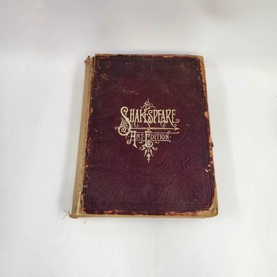 1889 SHAKESPEARE WORKS HARDBACK BOOK - SUCH HISTORY