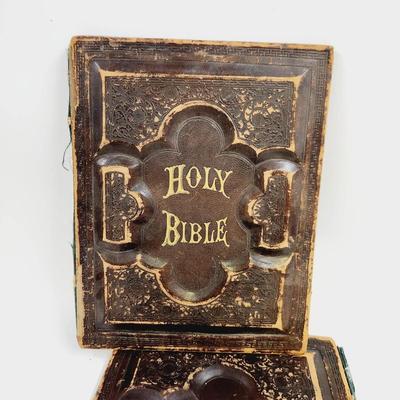 1800S HOLY BIBLE BOOK **COVER ONLY**