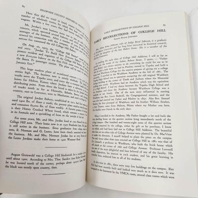 THE SHAWNEE COUNTY HISTORICAL SOCIETY - DEC 1962 BULLETIN PAPERBACK BOOK